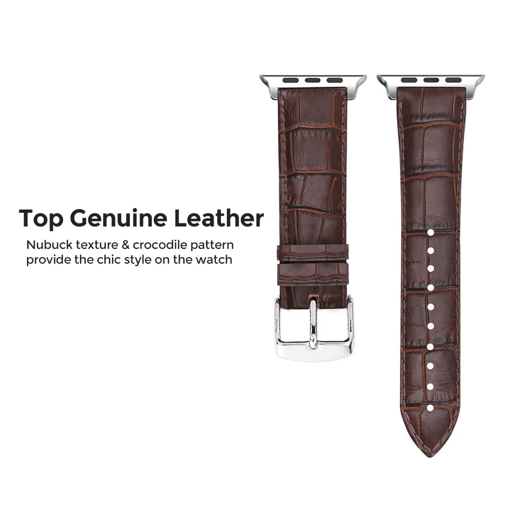 Apple Watch Ultra 49mm / 45mm / 44mm / 42mm | Leather Watch Band | Brown