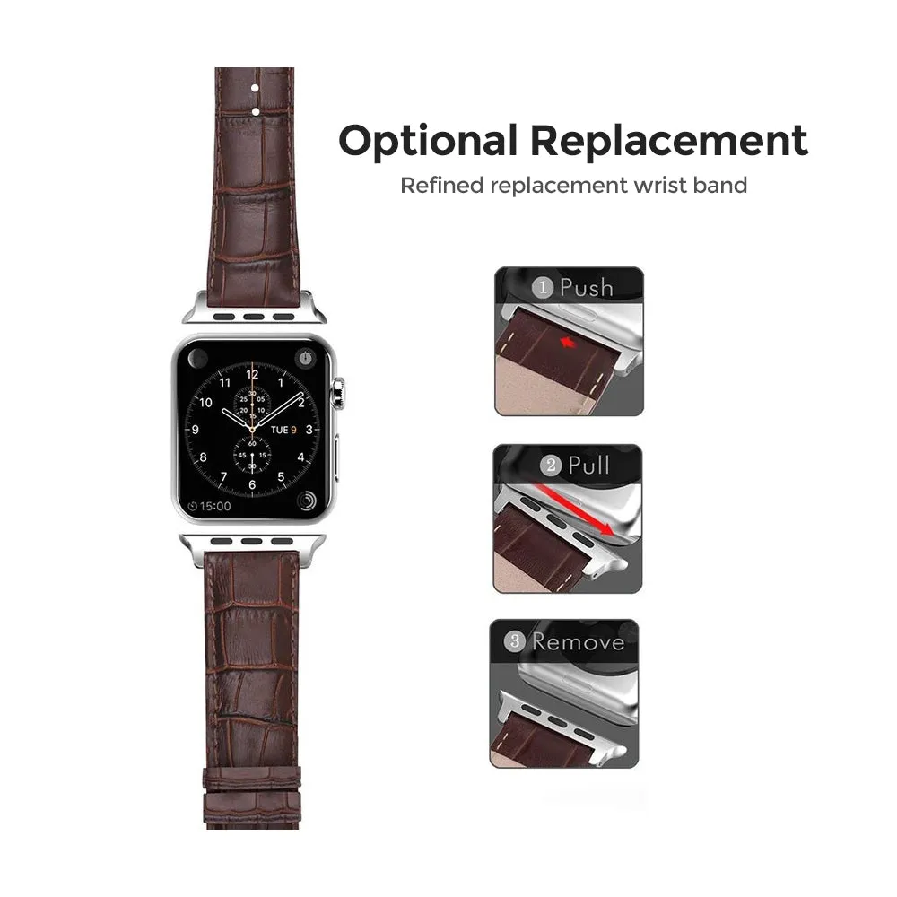 Apple Watch Ultra 49mm / 45mm / 44mm / 42mm | Leather Watch Band | Brown