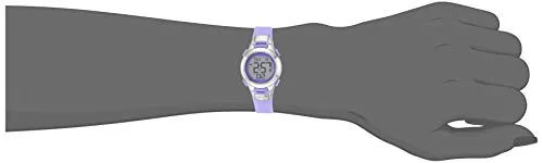 Armitron Sport Women's 45/7012PRSV Purple and Silver-Tone Digital Watch