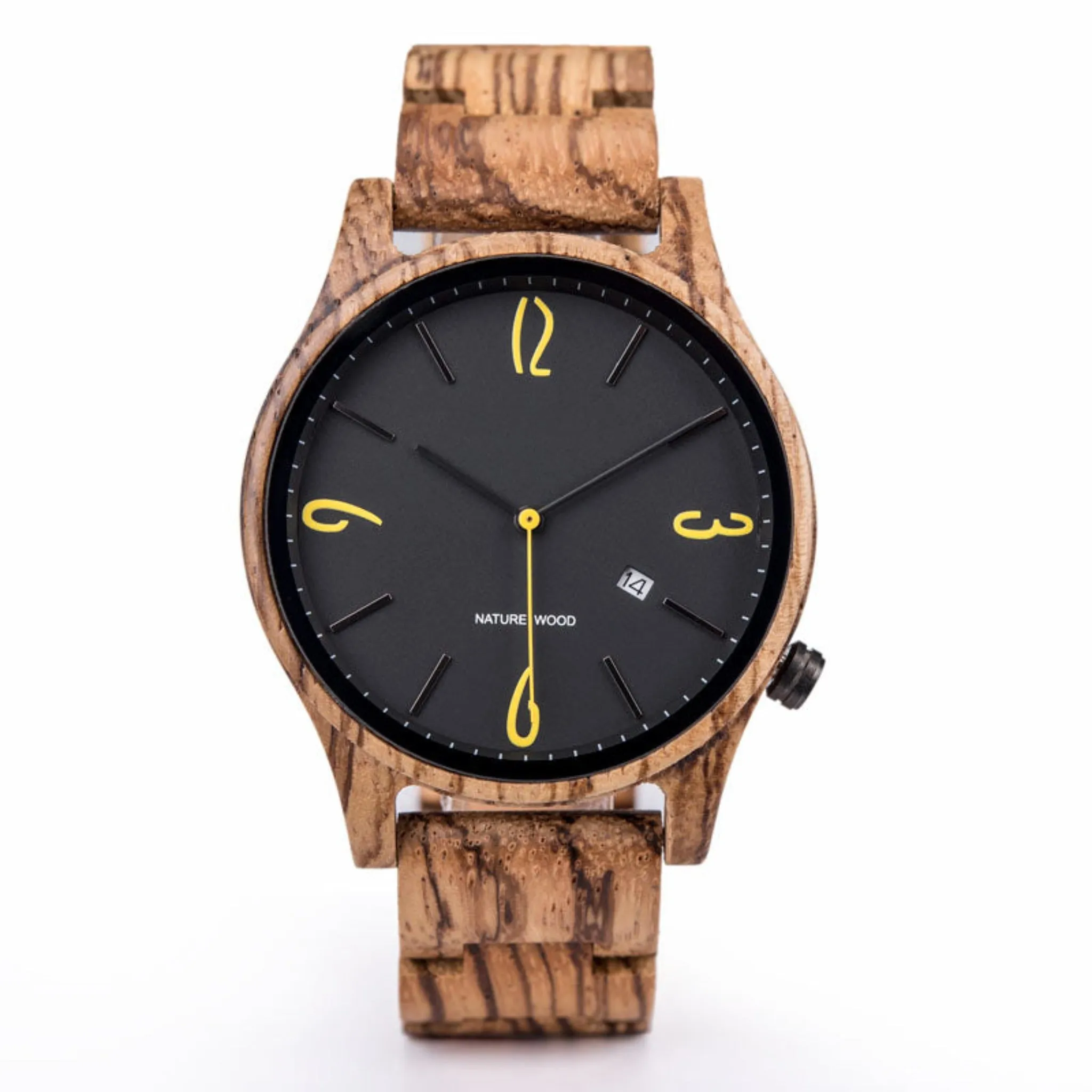 Austin - Zebrawood Minimal Watch