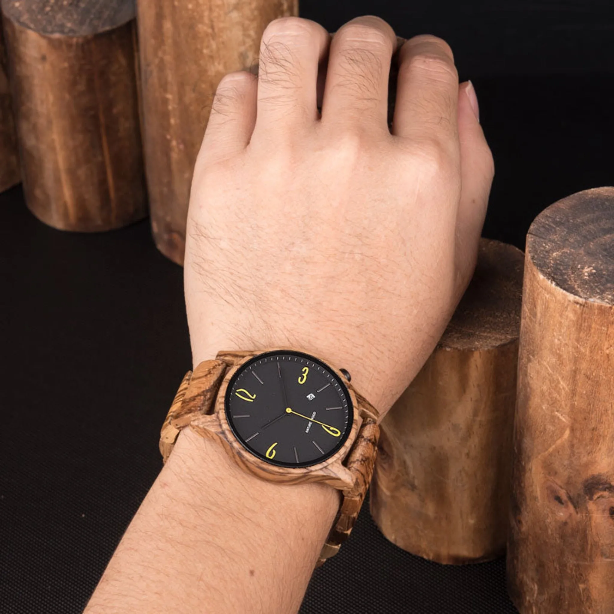 Austin - Zebrawood Minimal Watch