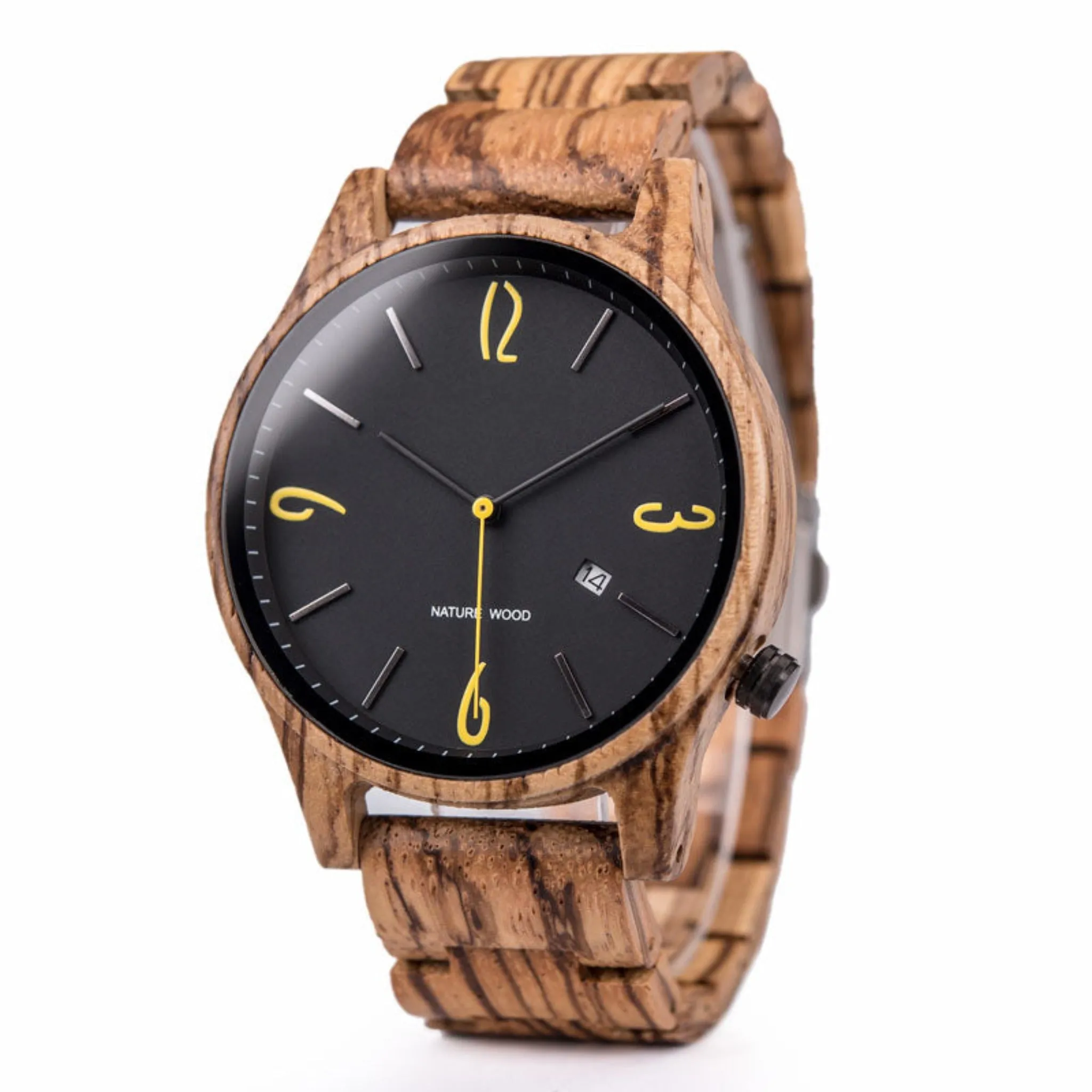 Austin - Zebrawood Minimal Watch