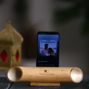 Bamboo Amplifier | Natural Acoustic Speaker | With Cotton Pouch