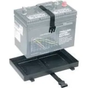 BATTERY TRAY WITH STRAP HOLDER