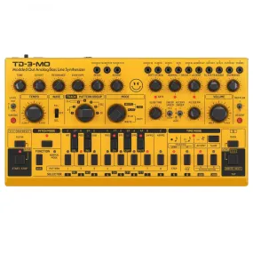 Behringer TD-3-MO Modded Out Analogue Bass Line Synthesizer, Yellow