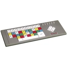 Big Keys Plus Large Key Desktop Keyboard with Multi Coloured Keys and Upper Case ABC Layout