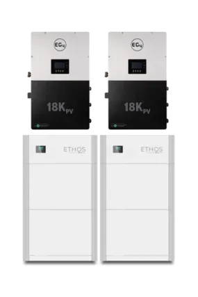 BigBattery | ETHOS Battery EG4-18Kpv Bundle - Outdoor Energy System | 24kW Output Total w/ 20.4kWh to 61.4kWh [BNDL-B0005]