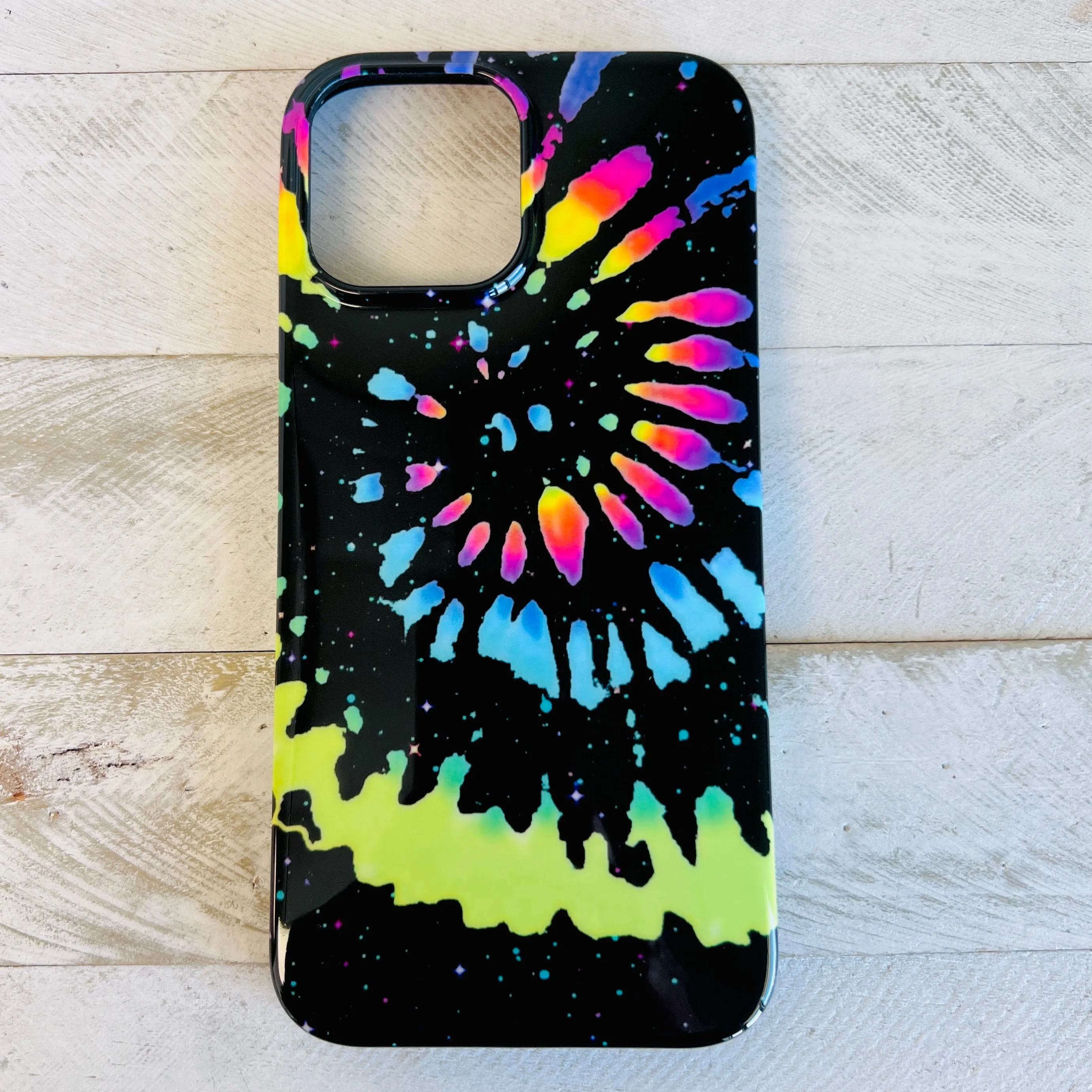 Black Tie Dye Case For iPhone