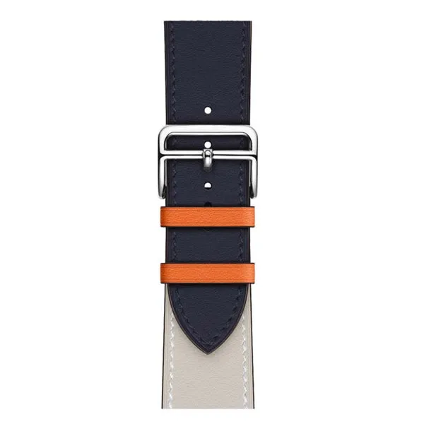 Blue Genuine Leather Apple Watch Band 藍色真皮Apple 錶帶 (KCWATCH1076a)