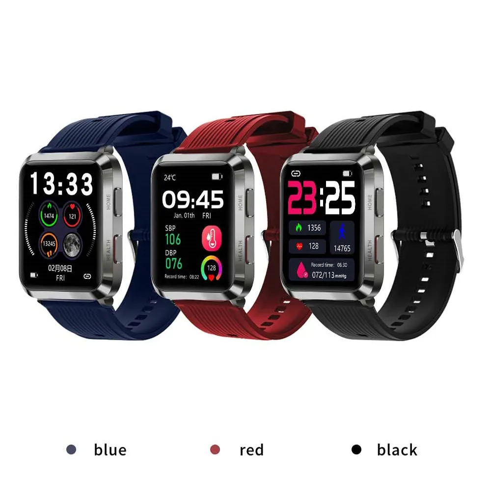 BP Doctor Med 7 Wearable Blood Pressure Smartwatch Blue Band