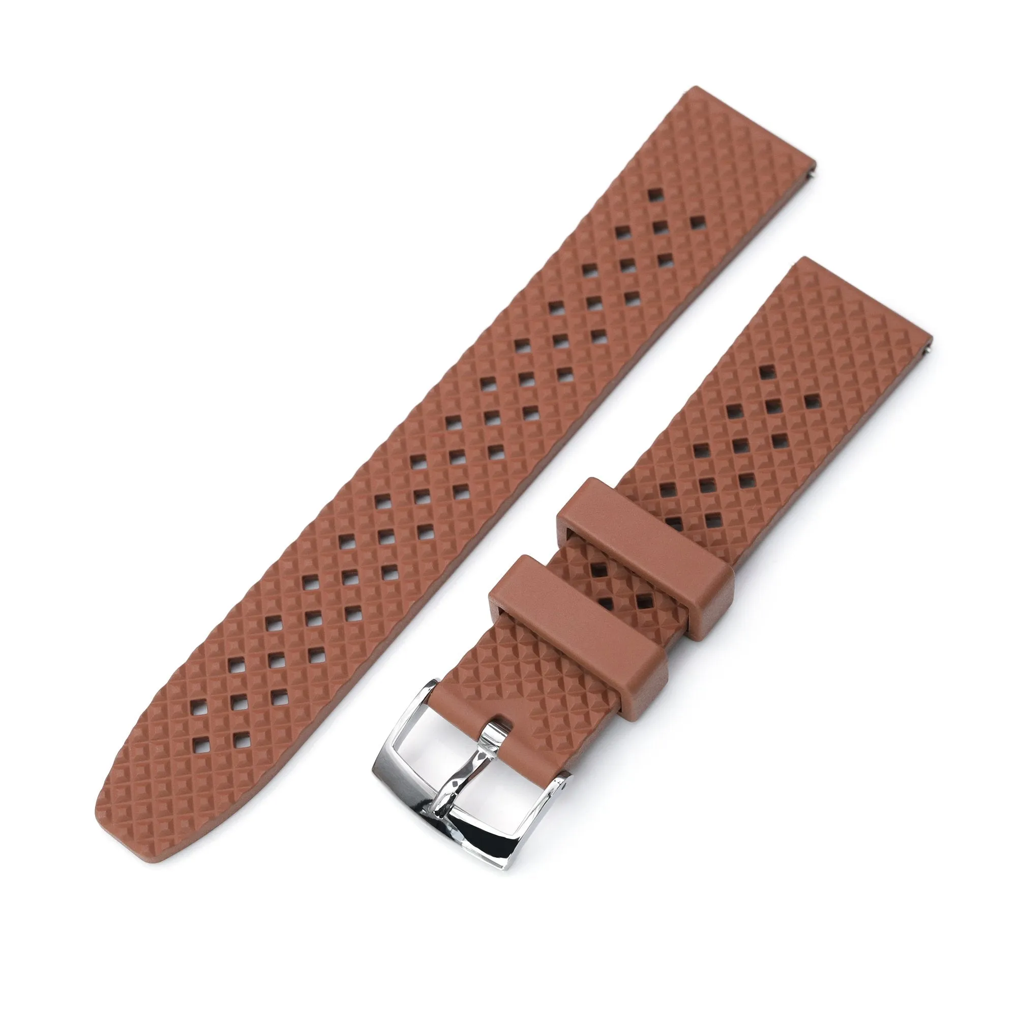 Brown Rhombus FKM Quick Release rubber strap