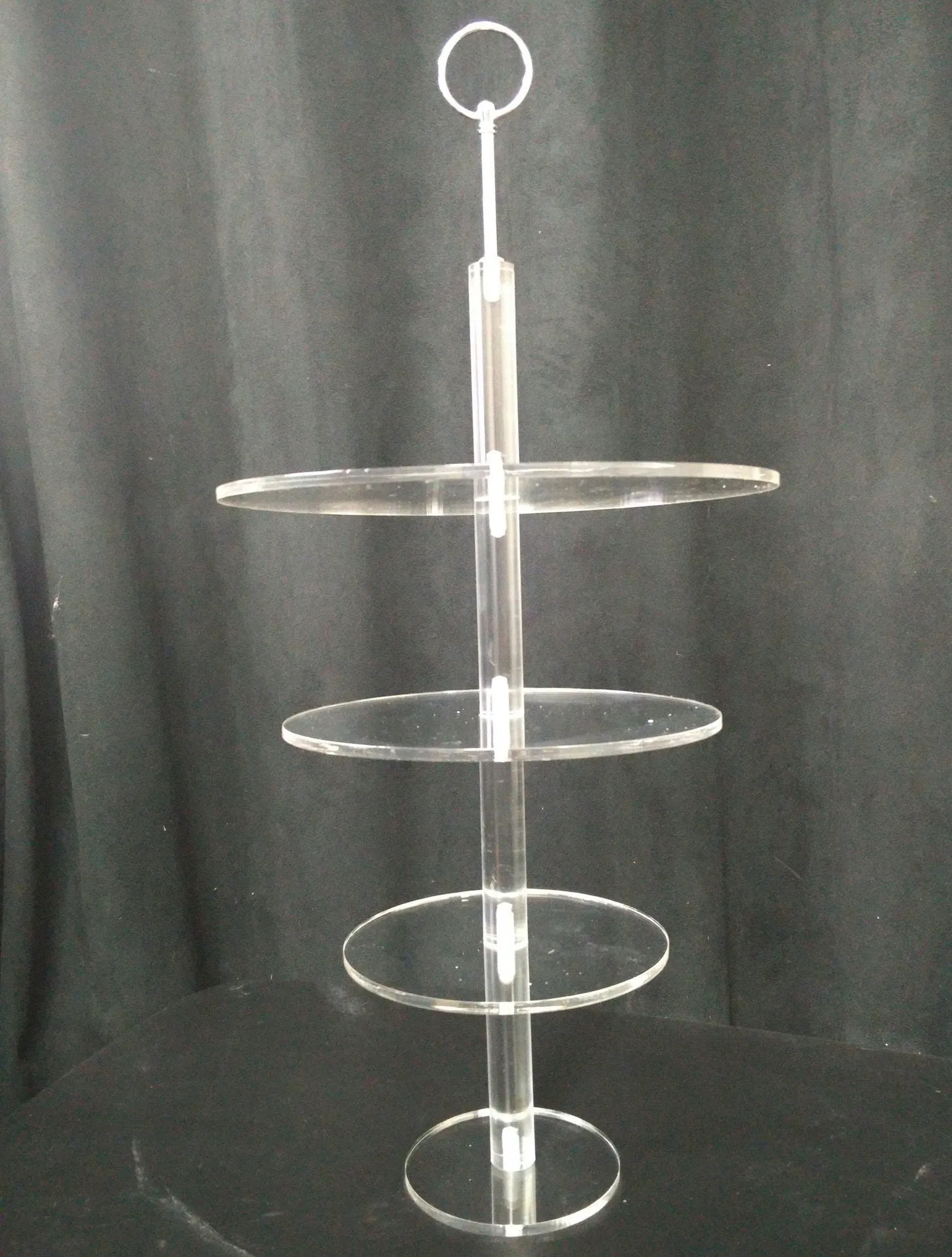 Cake hanger stand, cake frame    5 tier acrylic cake kit, wooden Hanger stand 100cm, Personalised Rustic  custom Suspended cake frame