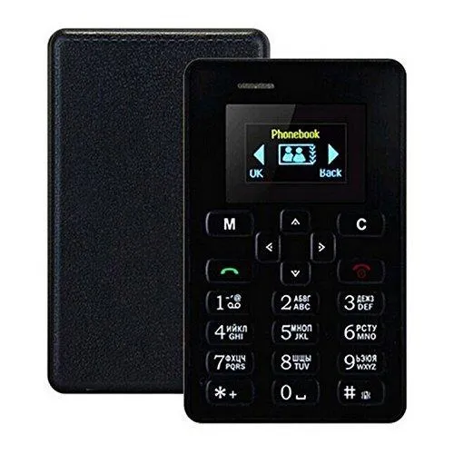 Captcha M5 Mini Card Cell Phones Ultra Thin Lightest, Lowest Radiation Slim Credit Card Size GSM Mobile Phone