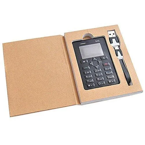 Captcha M5 Mini Card Cell Phones Ultra Thin Lightest, Lowest Radiation Slim Credit Card Size GSM Mobile Phone