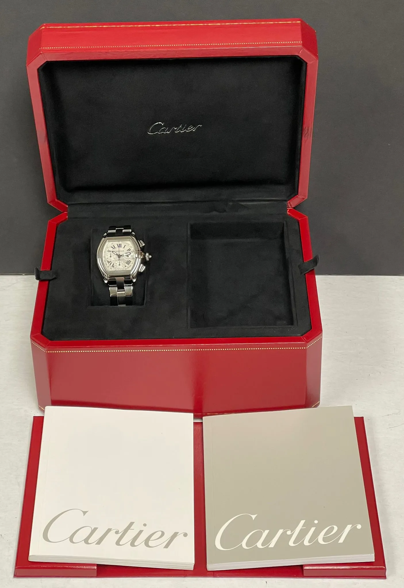 Cartier Roadster Chronograph XL 2618 White Dial Automatic Men's Watch