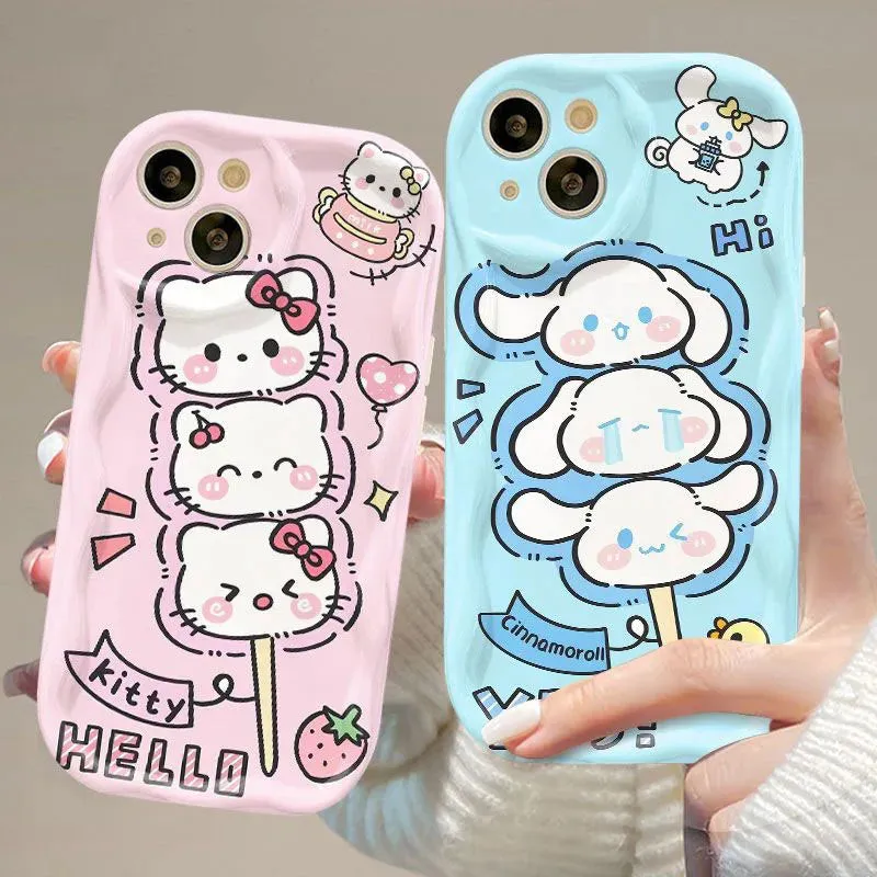 Cartoon Wavy Candy Samsung Case