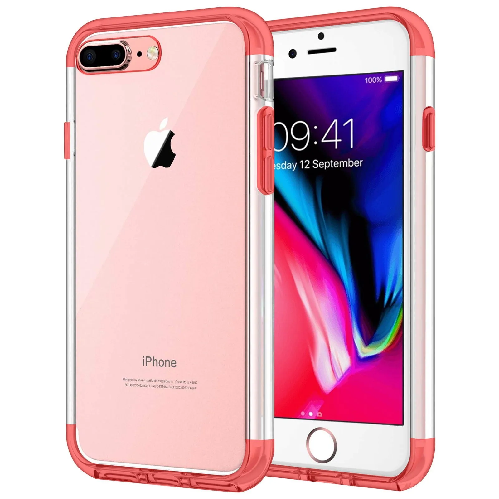 Case for iPhone 7 Plus Shock Proof Soft TPU Silicone Phone Clear Slim Cover