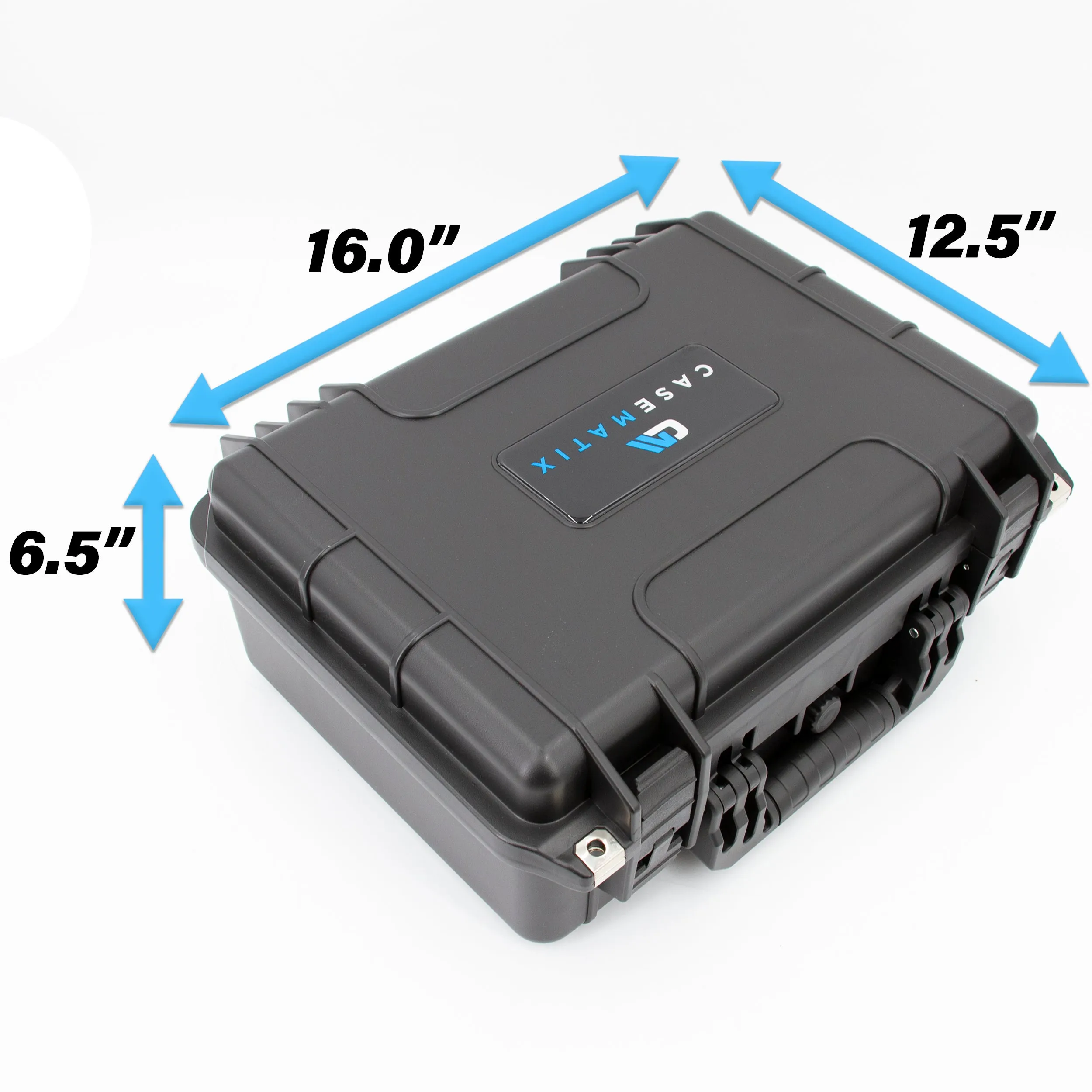 CASEMATIX 16" Waterproof Marine Electronics FishFinder Case Compatible with Garmin Striker Hummingbird Helix, Lowrance, Raymarine & More Fish Finders