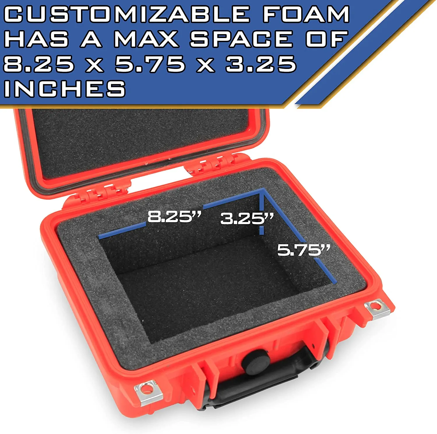 CASEMATIX Graded Coin Case Compatible with 40  PCGS or NGC Coin Slabs, Waterproof Coin Storage Box with Customizable Foam Will Fit Most Coin Holders