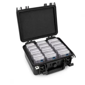 CASEMATIX Graded Coin Case Compatible with 40  PCGS or NGC Coin Slabs , Waterproof Coin Storage Box with Customizable Foam Will Fit Most Coin Holders