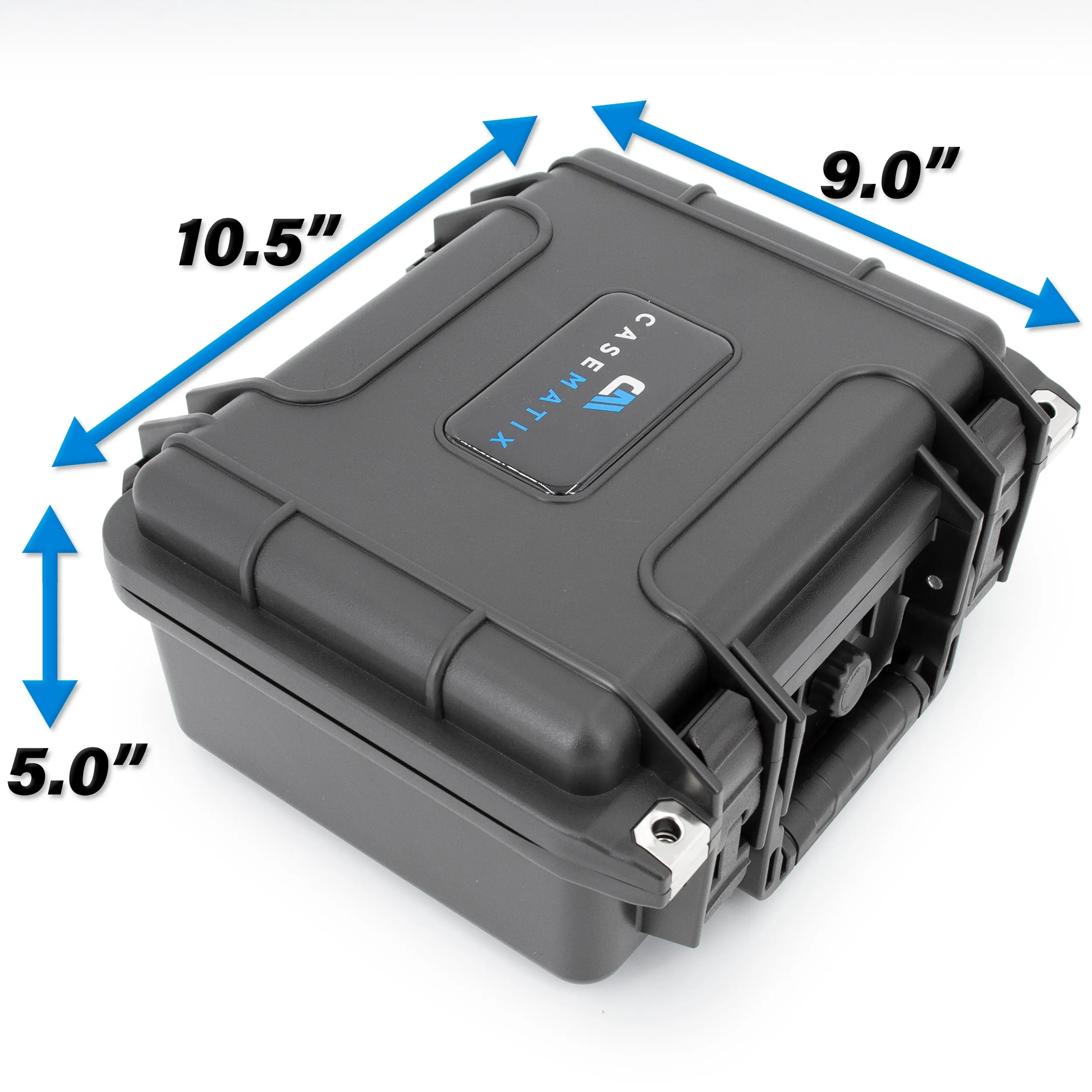 CASEMATIX Graded Coin Case Compatible with 40  PCGS or NGC Coin Slabs , Waterproof Coin Storage Box with Customizable Foam Will Fit Most Coin Holders