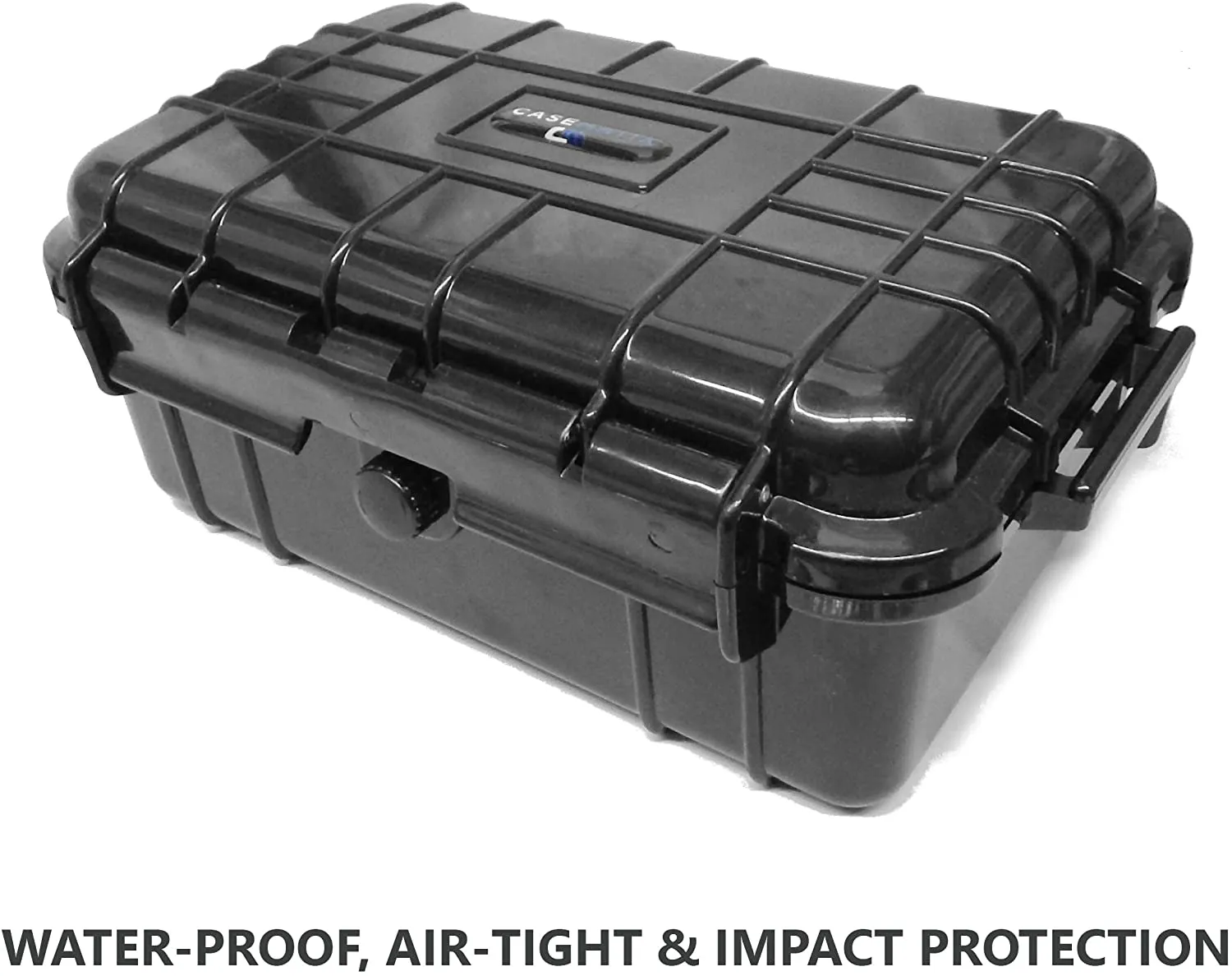 CASEMATIX Hard Shell 9mm Ammo Box for 5.56, 223 or 9mm Bullets - 8" Waterproof Airtight 84 Slot Ammo Case with Custom Impact Absorbing Ammo Can Foam