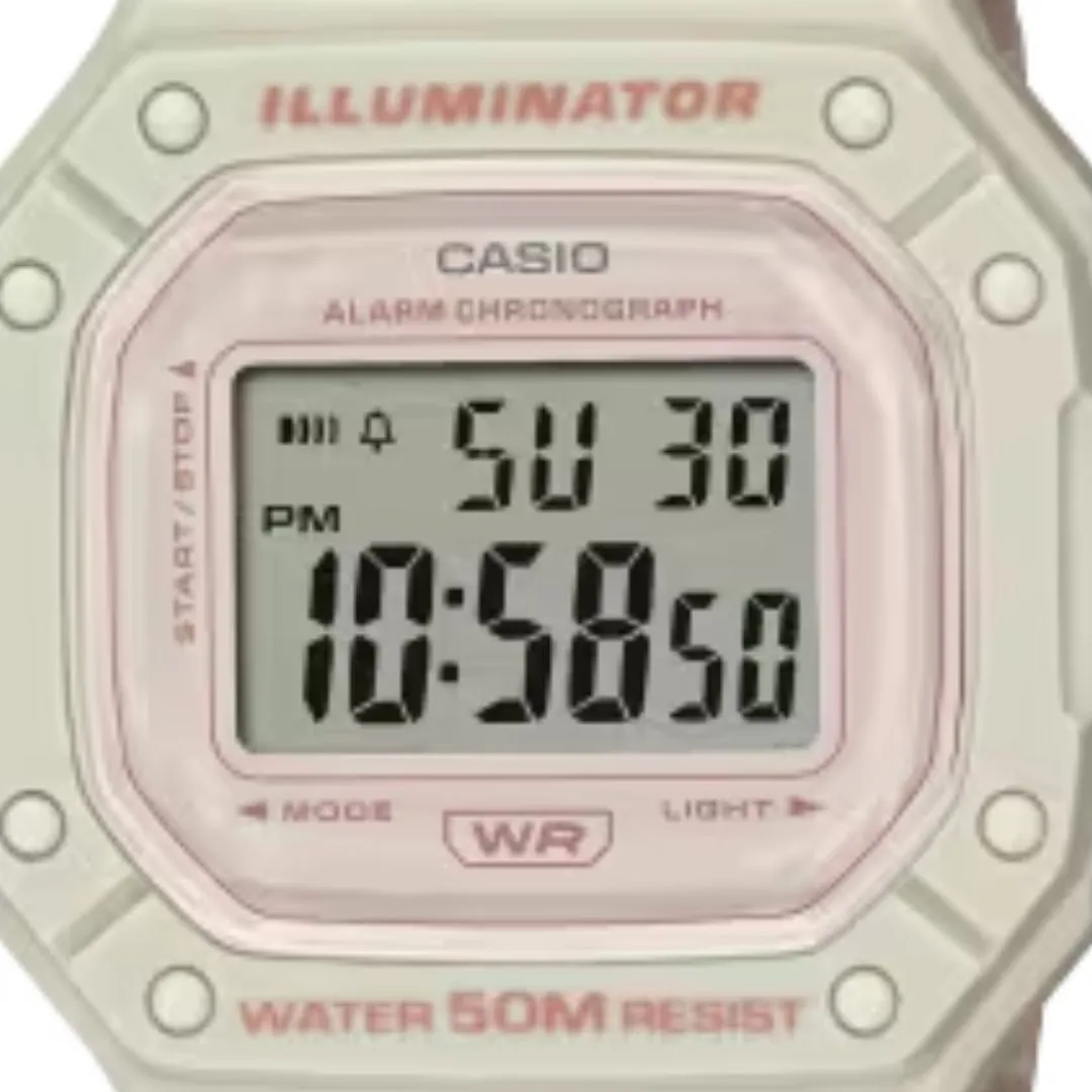 Casio Illuminator Digital Watch W-218HC-4A2VDF