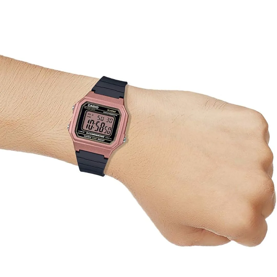 Casio Illuminator Pink Digital Watch W-217HM-5A