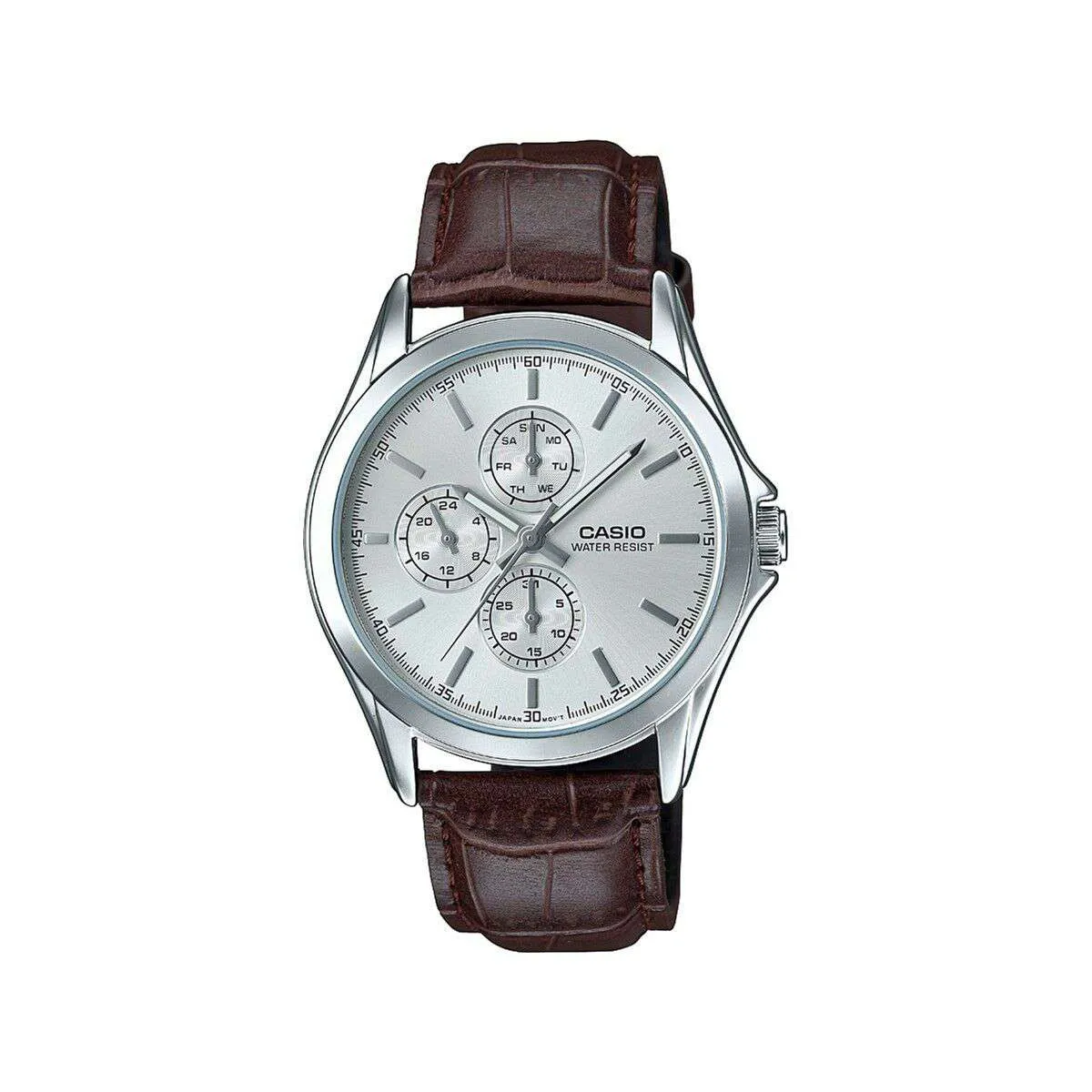 Casio Standard MTP-V302L-7A Brown Leather Strap for Men