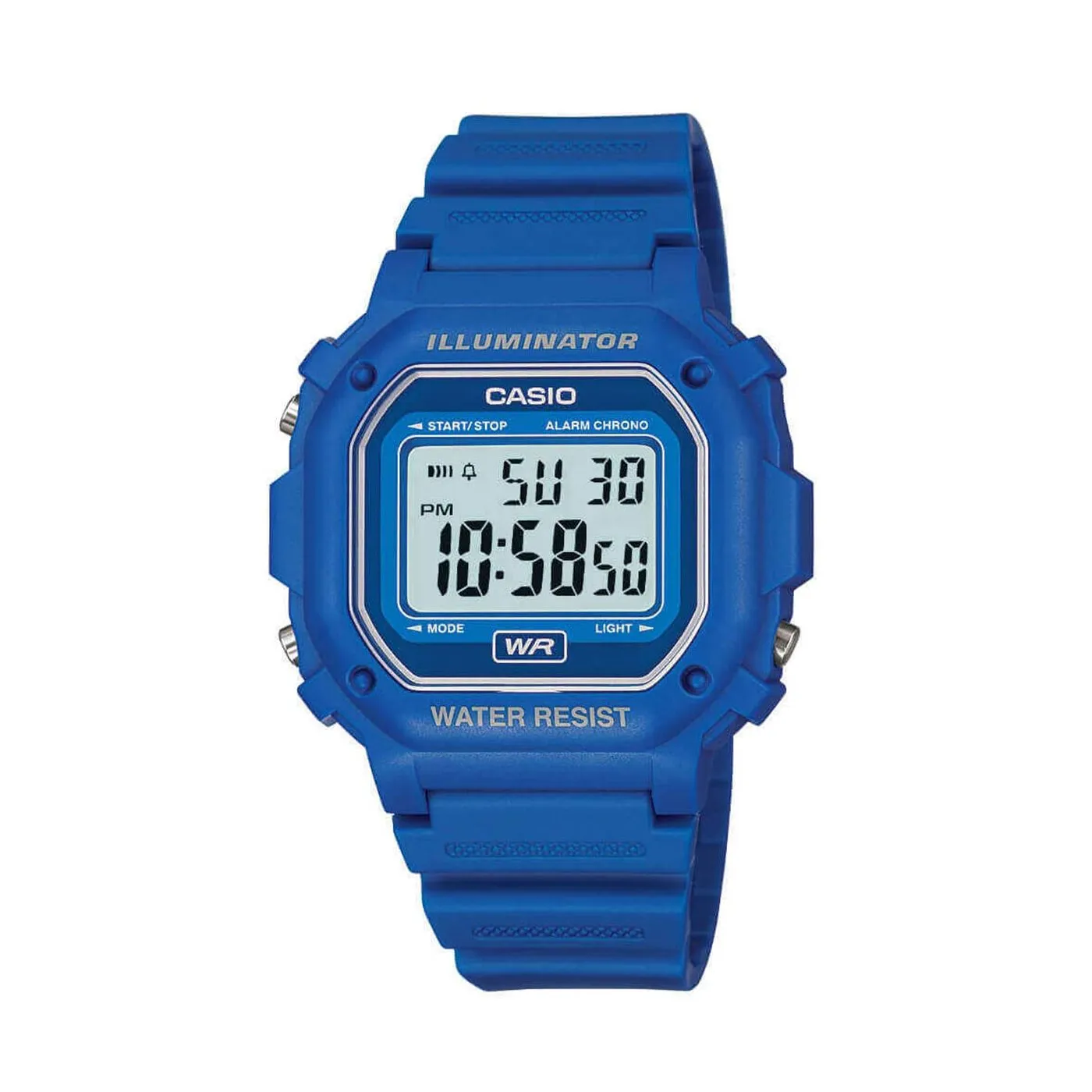 Casio Vintage Digital Blue Resin Strap Watch