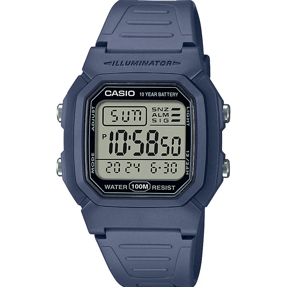 Casio W800H-2A Utility Blue Digital Watch