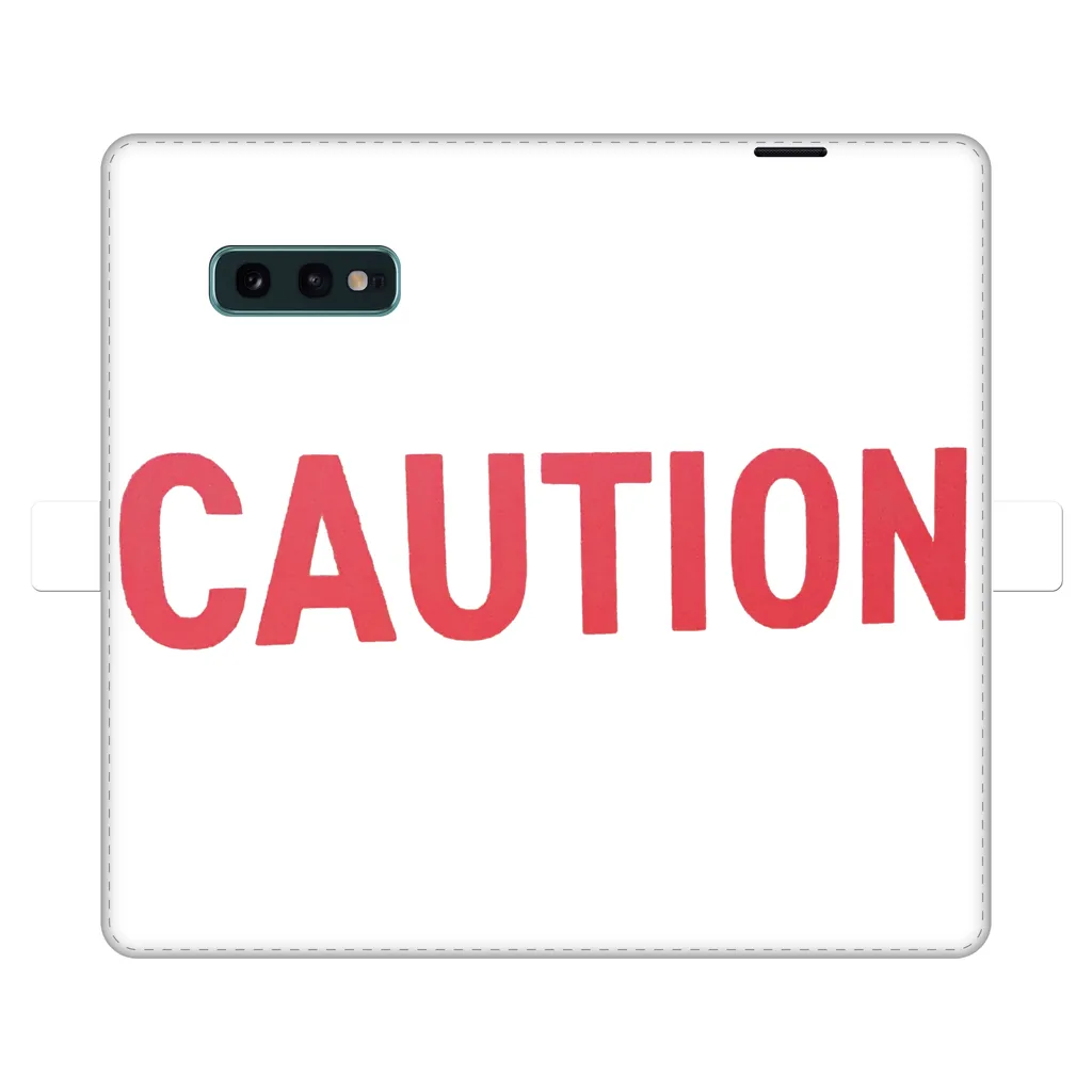 Caution Fully Printed Wallet Cases