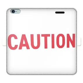 Caution Fully Printed Wallet Cases