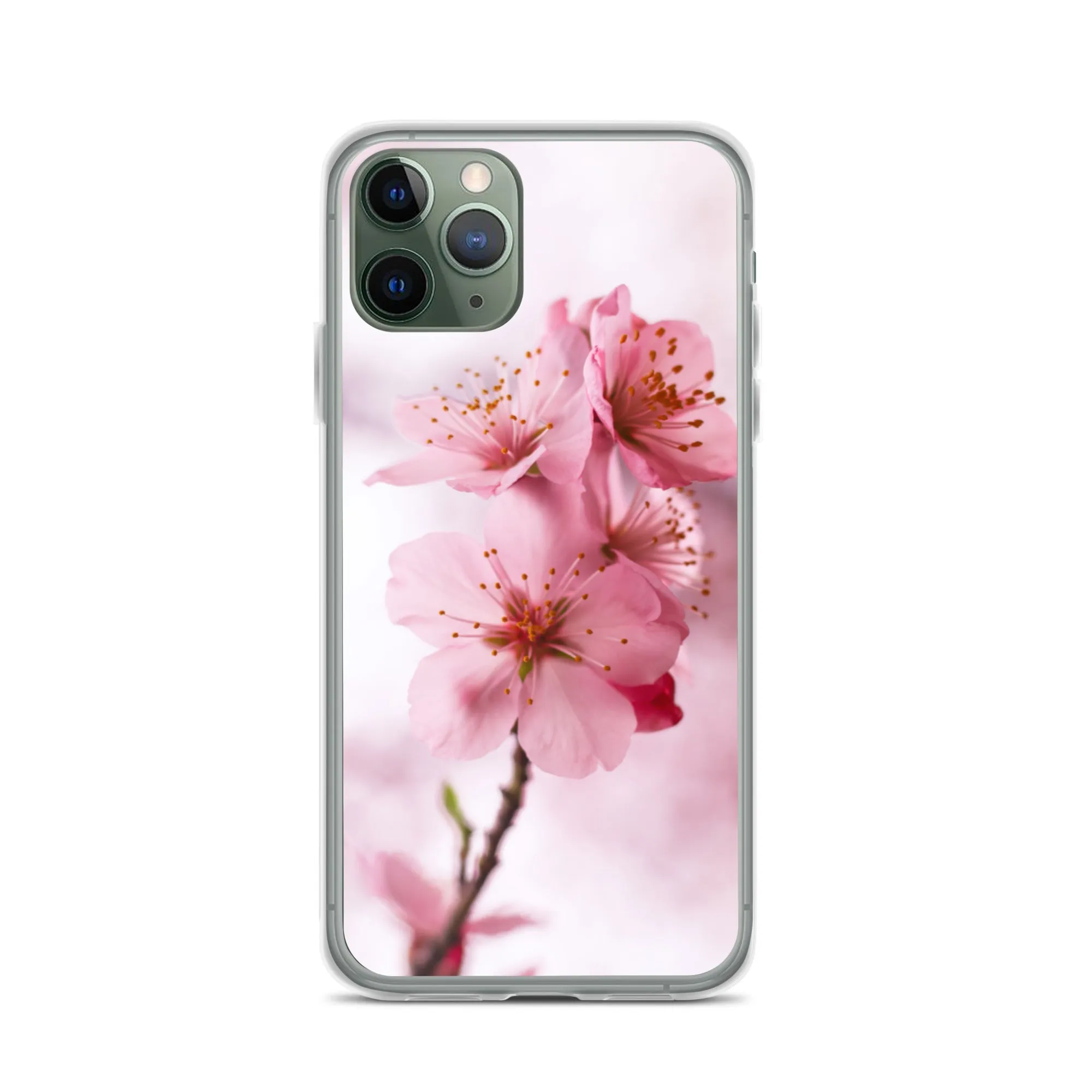 Cherry Blossom Phone Case, Pink Floral iPhone 13 Pro Max Cute Aesthetic 12 11 Mini SE 2020 XS Max XR X 8 7 Plus