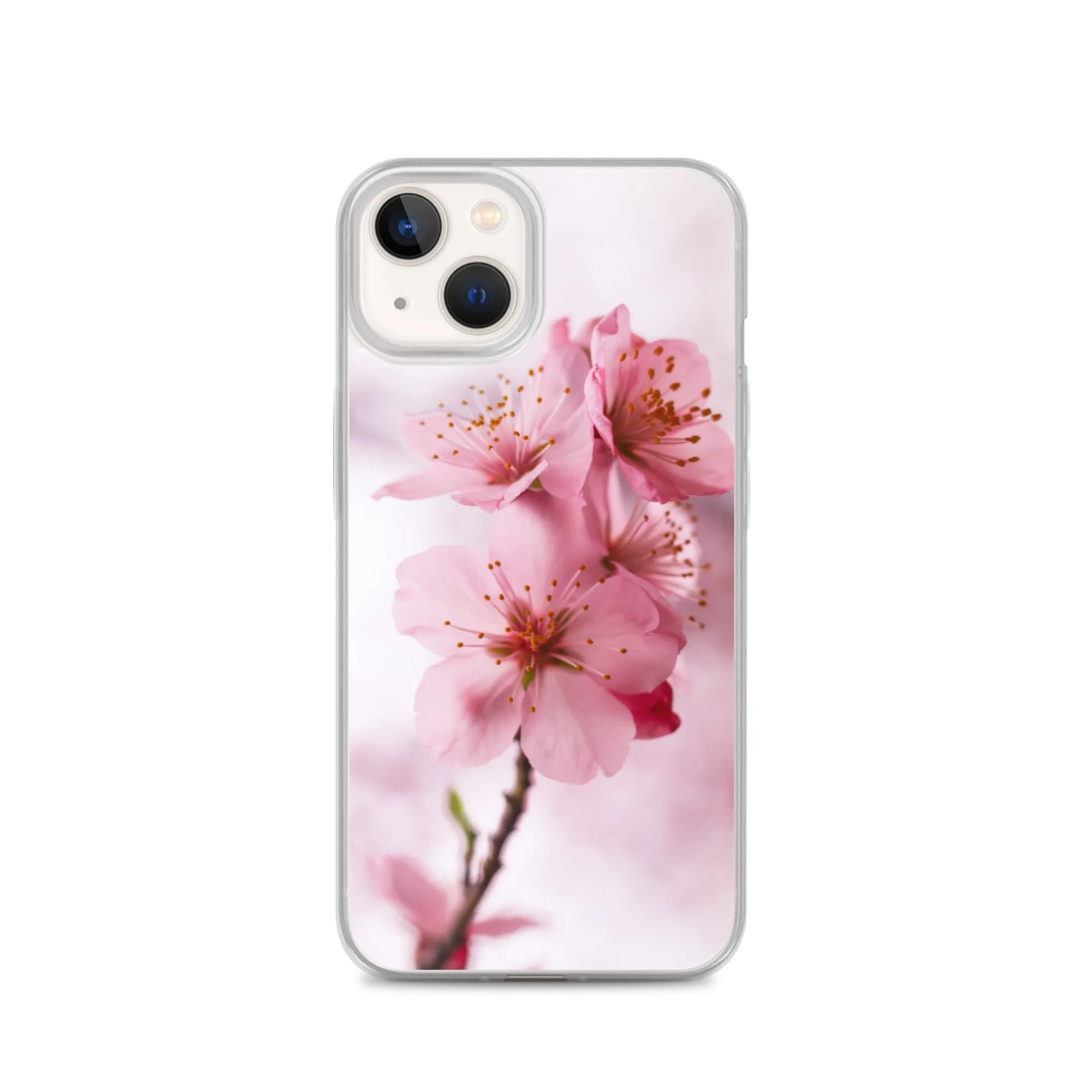 Cherry Blossom Phone Case, Pink Floral iPhone 13 Pro Max Cute Aesthetic 12 11 Mini SE 2020 XS Max XR X 8 7 Plus