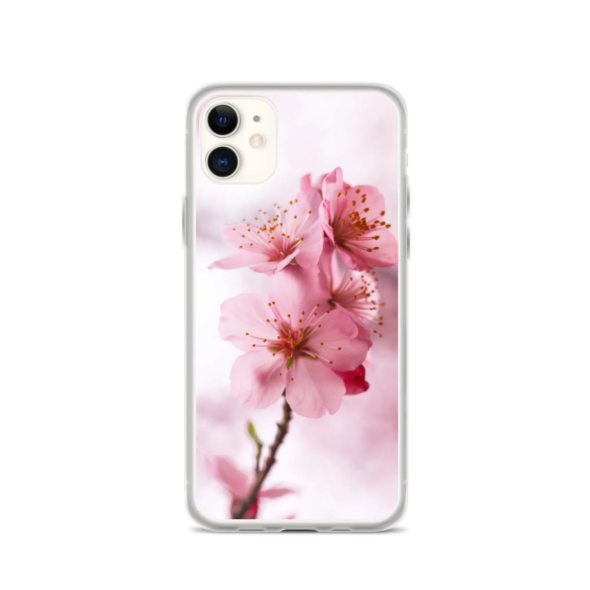 Cherry Blossom Phone Case, Pink Floral iPhone 13 Pro Max Cute Aesthetic 12 11 Mini SE 2020 XS Max XR X 8 7 Plus