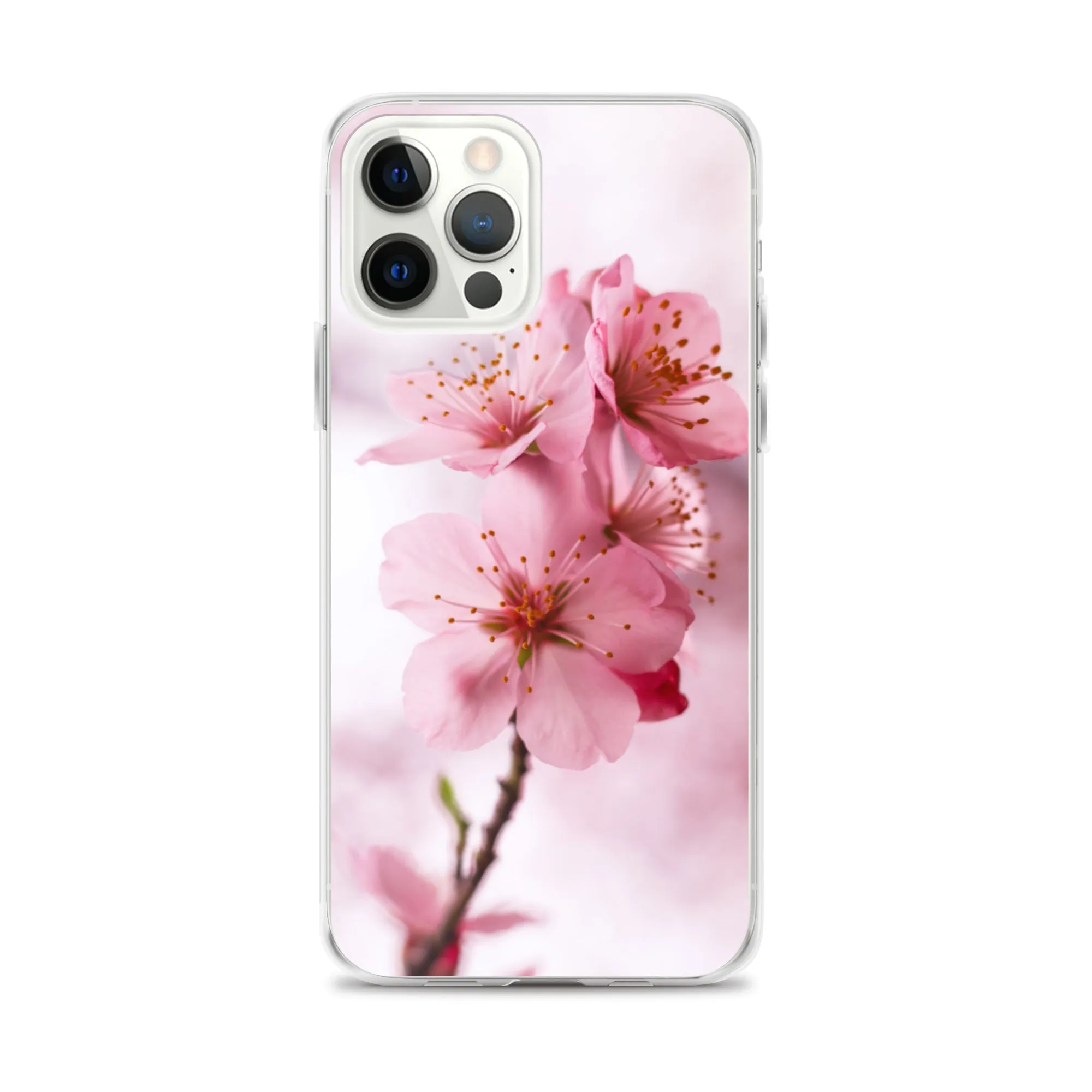 Cherry Blossom Phone Case, Pink Floral iPhone 13 Pro Max Cute Aesthetic 12 11 Mini SE 2020 XS Max XR X 8 7 Plus