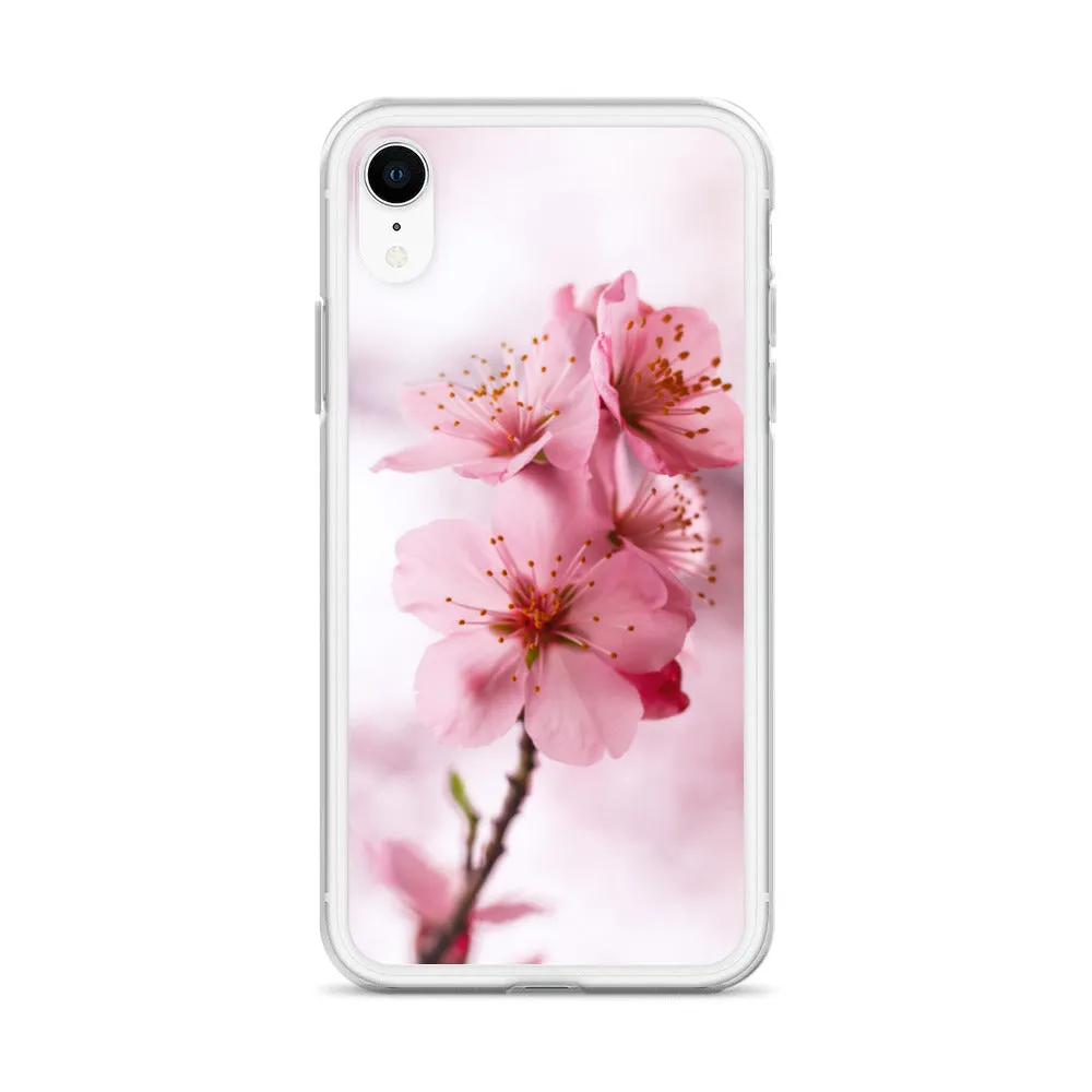 Cherry Blossom Phone Case, Pink Floral iPhone 13 Pro Max Cute Aesthetic 12 11 Mini SE 2020 XS Max XR X 8 7 Plus