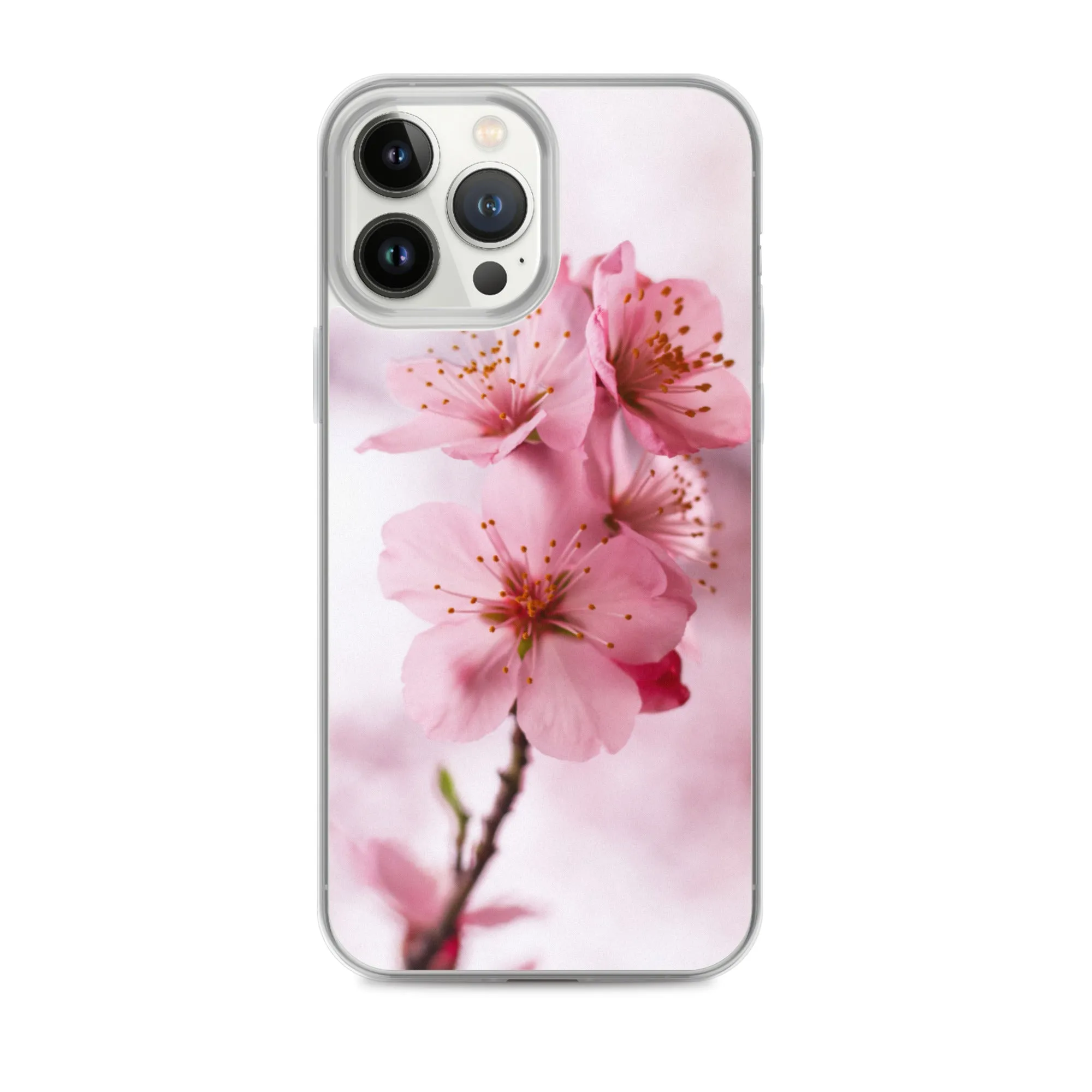 Cherry Blossom Phone Case, Pink Floral iPhone 13 Pro Max Cute Aesthetic 12 11 Mini SE 2020 XS Max XR X 8 7 Plus