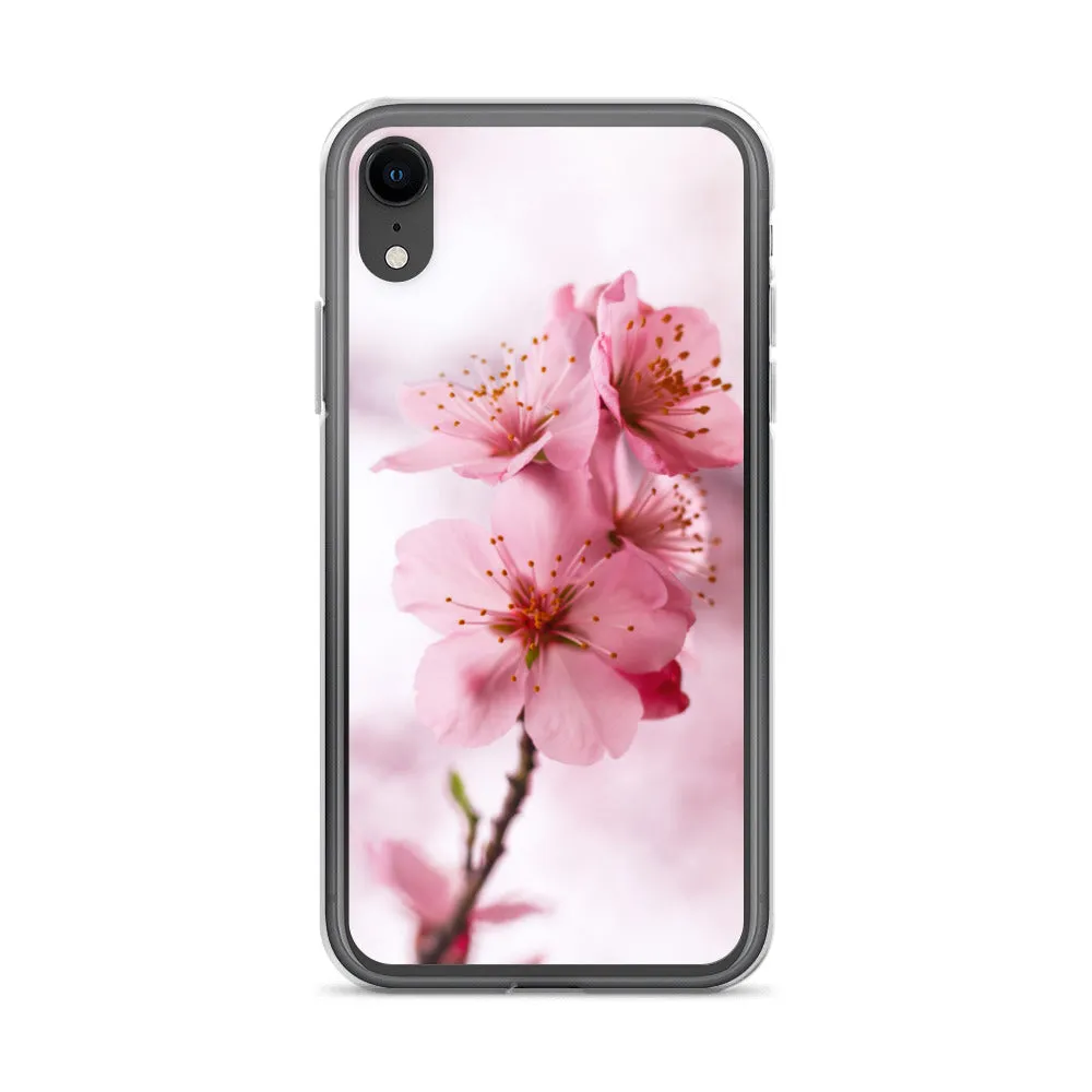 Cherry Blossom Phone Case, Pink Floral iPhone 13 Pro Max Cute Aesthetic 12 11 Mini SE 2020 XS Max XR X 8 7 Plus