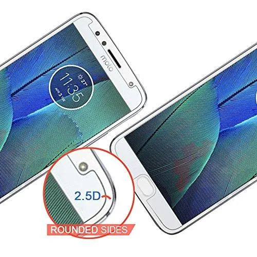 Chevron Moto G5s Plus Pro  Tempered Glass By Chevron [Slightly Smaller Due To Curve Edges]