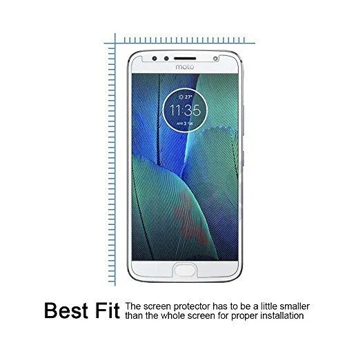 Chevron Moto G5s Plus Pro  Tempered Glass By Chevron [Slightly Smaller Due To Curve Edges]