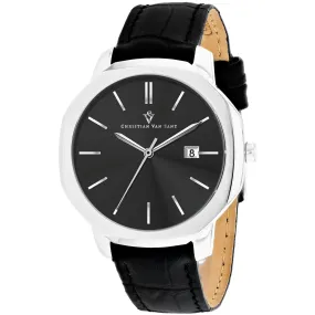 Christian Van Sant Men's Octavius Slim Black Dial Watch - CV0530 by Balec Group