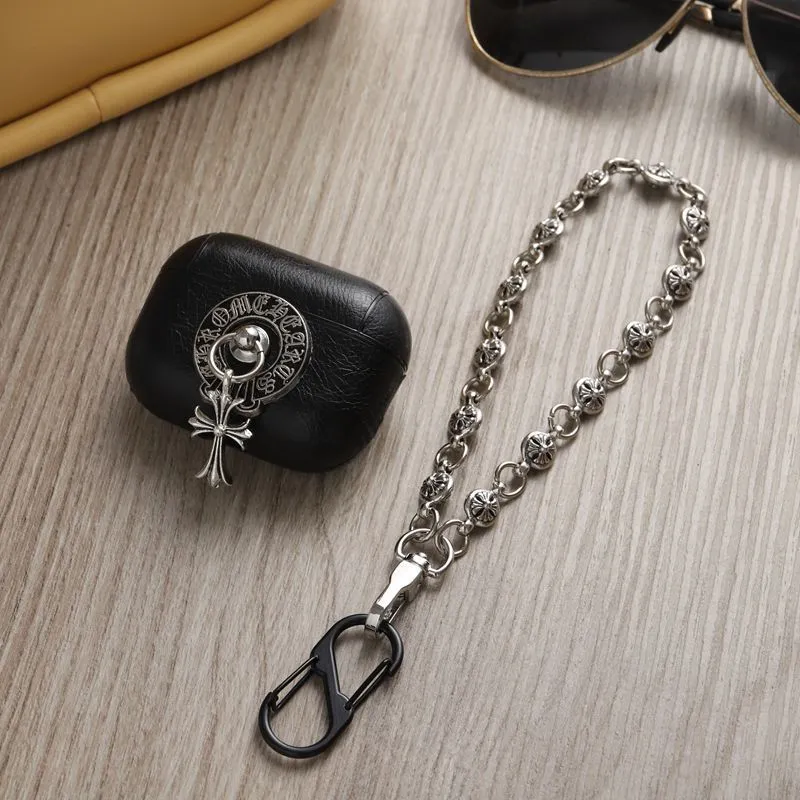 Chrome Hearts-Inspired Leather AirPod Case For AirPod