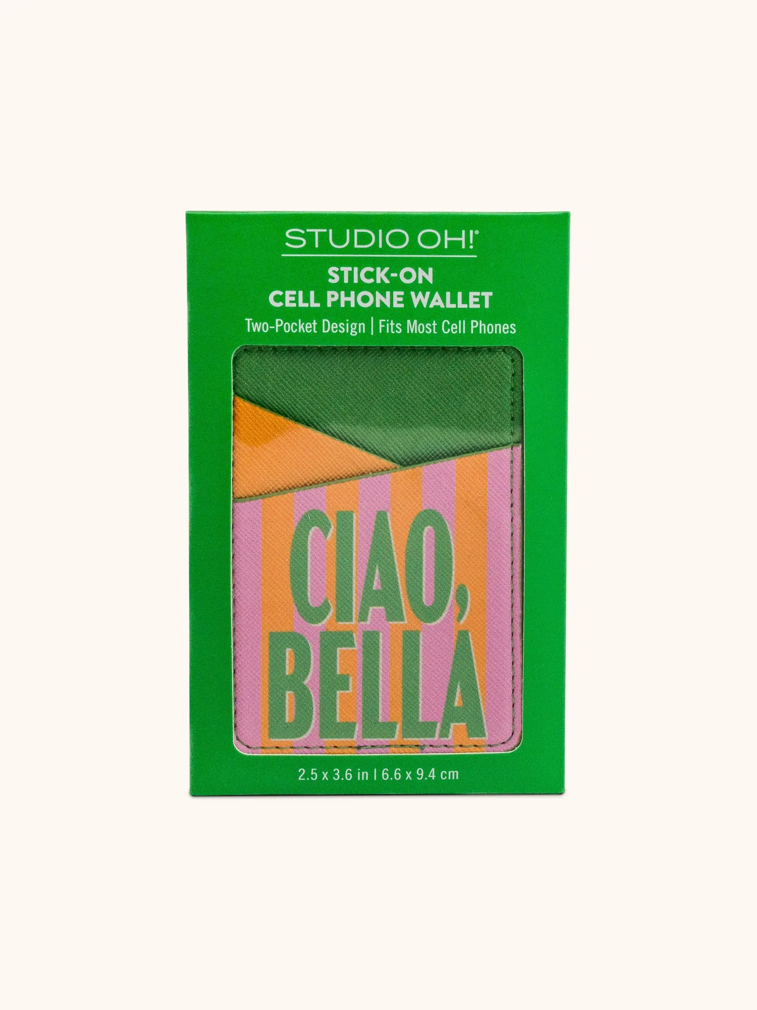 Ciao, Bella Stick-On Cell Phone Wallet