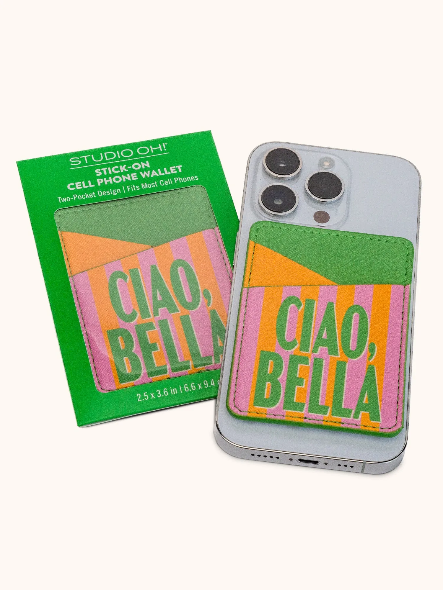 Ciao, Bella Stick-On Cell Phone Wallet