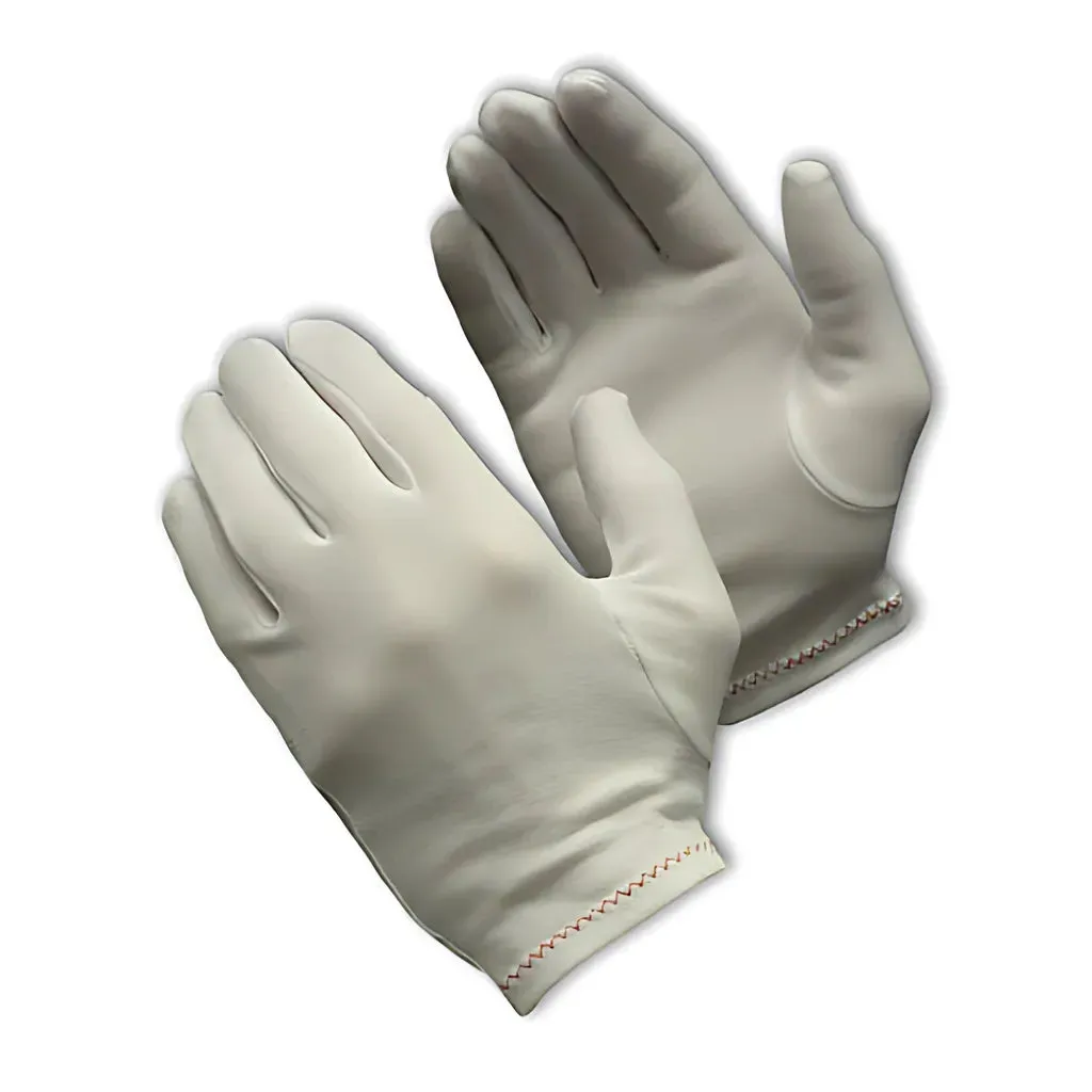 CleanTeam 98-701 Heavy Weight Stretch Nylon Inspection Glove with Zig-Zag Stitched Rolled Hem - Full Fashion Pattern