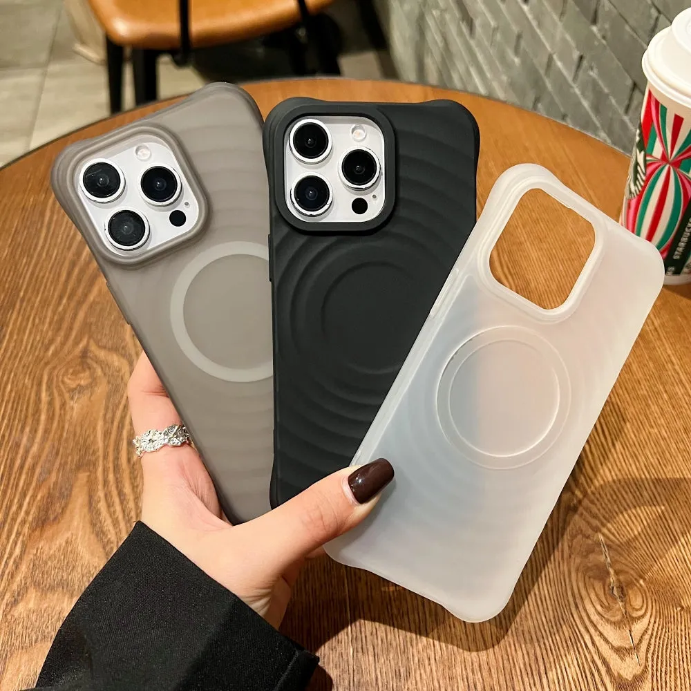 Clear Matte Wavy TPU (Soft) Phone Case - iPhone 14