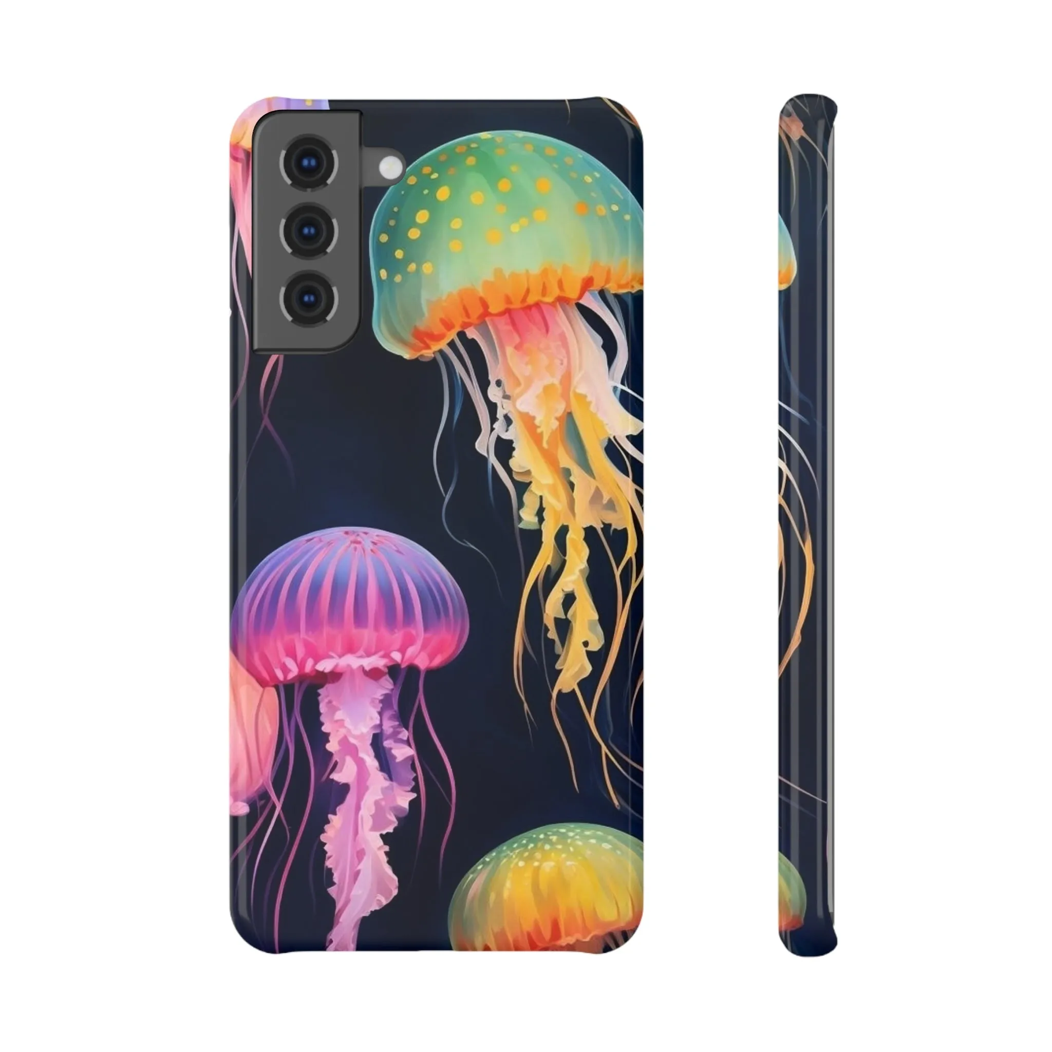 Colorful Jellyfish Slim Snap Case | Vibrant Phone Protector, Unique Gift, Ocean Lovers, Cute Accessory, Phone Cover