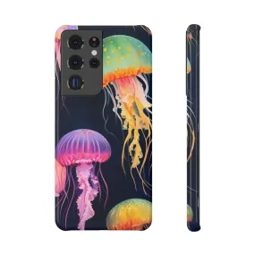 Colorful Jellyfish Slim Snap Case | Vibrant Phone Protector, Unique Gift, Ocean Lovers, Cute Accessory, Phone Cover